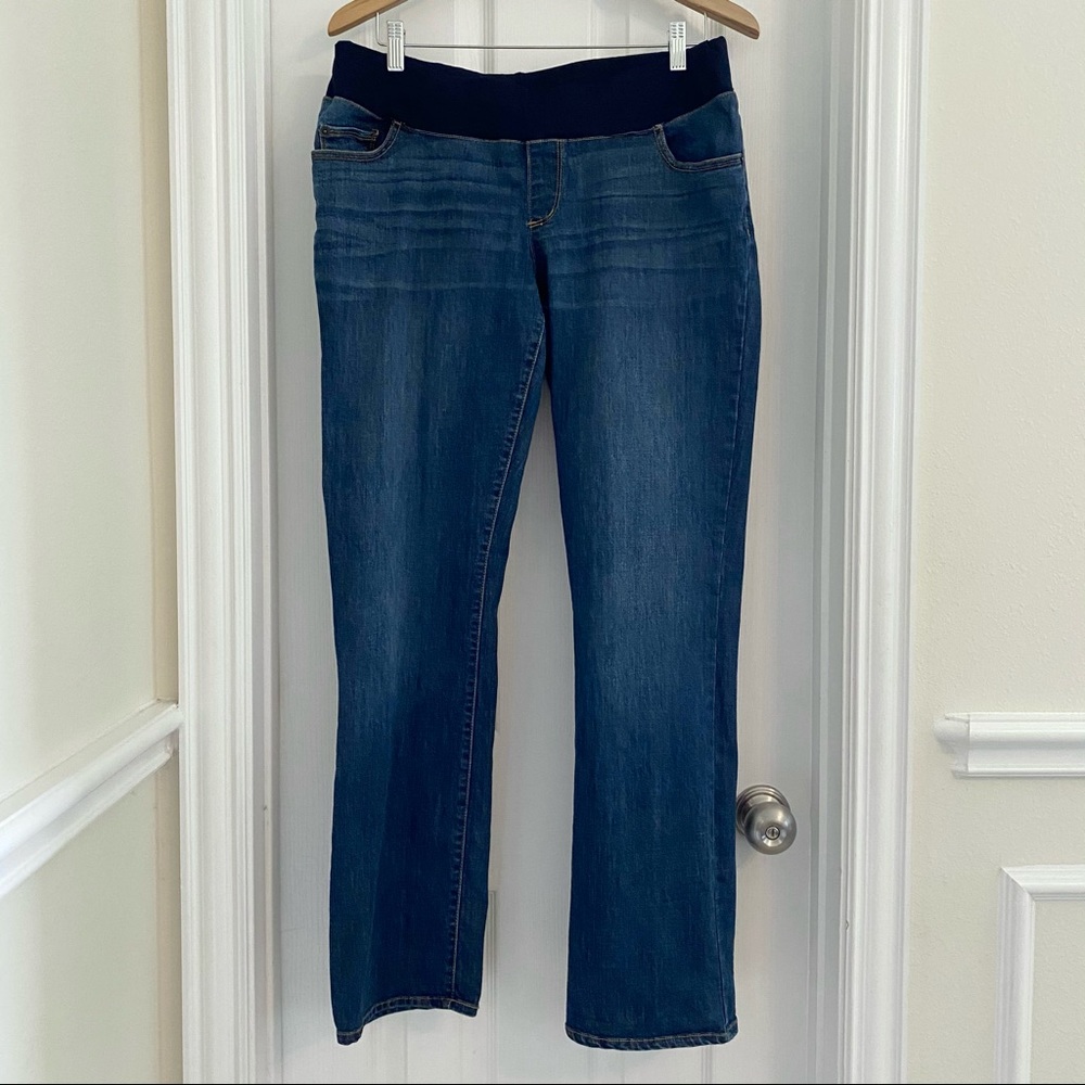 Liz Lange Maternity Jeans with Short Belly Band